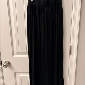 LOFT Casual Black Maxi Skirt